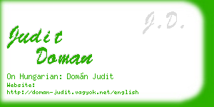 judit doman business card